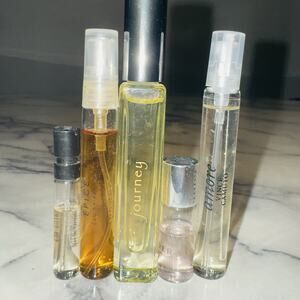 5 Perfume Travel Spray Versace Crystal Vince Camuto Amore Jimmy Choo Chai Epice